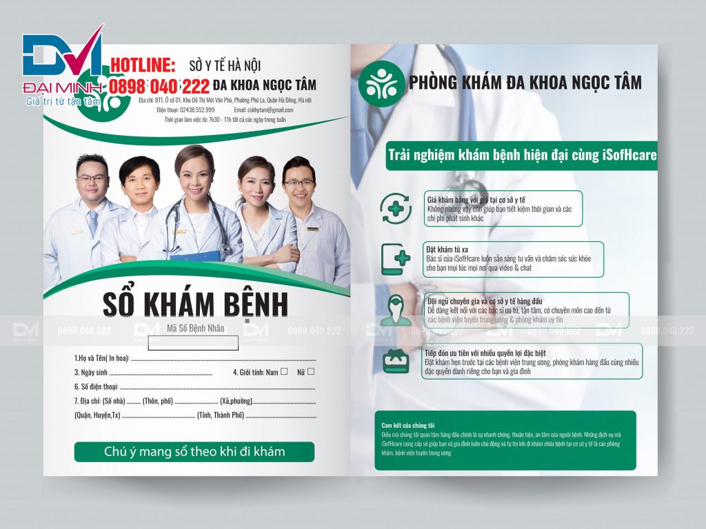 Mẫu Sổ Khám Bệnh Giá Rẻ Tại TP.HCM - 5 Ưu Điểm Vượt Trội