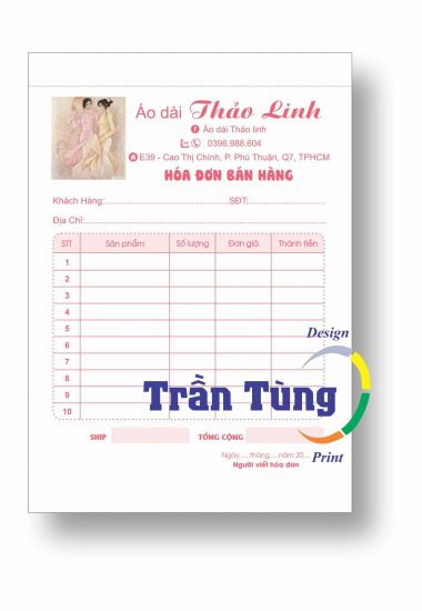 In hoá đơn bán lẻ 