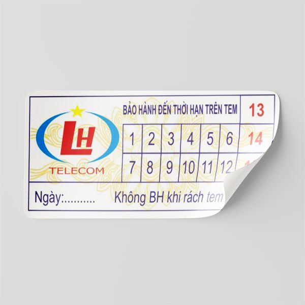 In Tem Bảo Hành Giá Rẻ Tại TP.HCM
